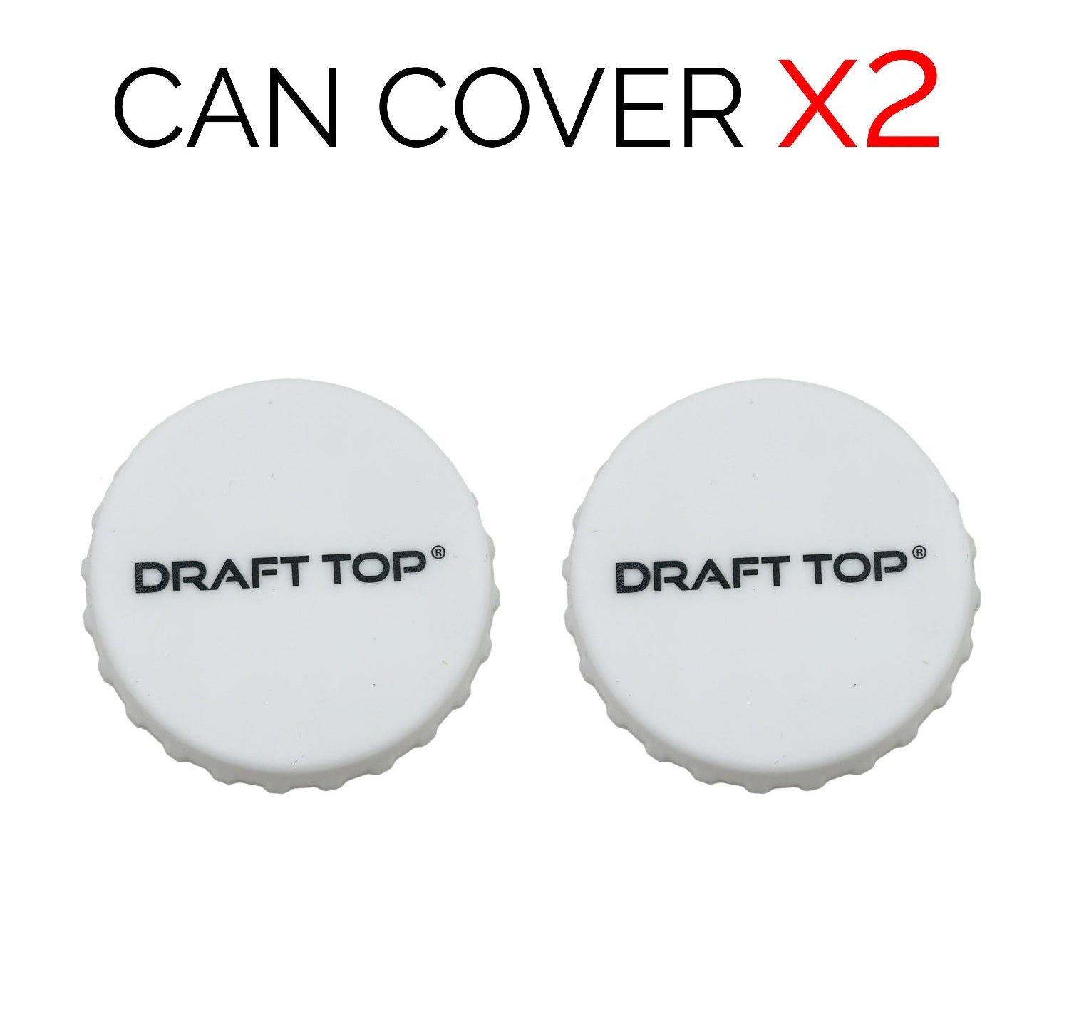 Can Covers-Can Cover-Draft Top-White-2 Pack-Draft Top