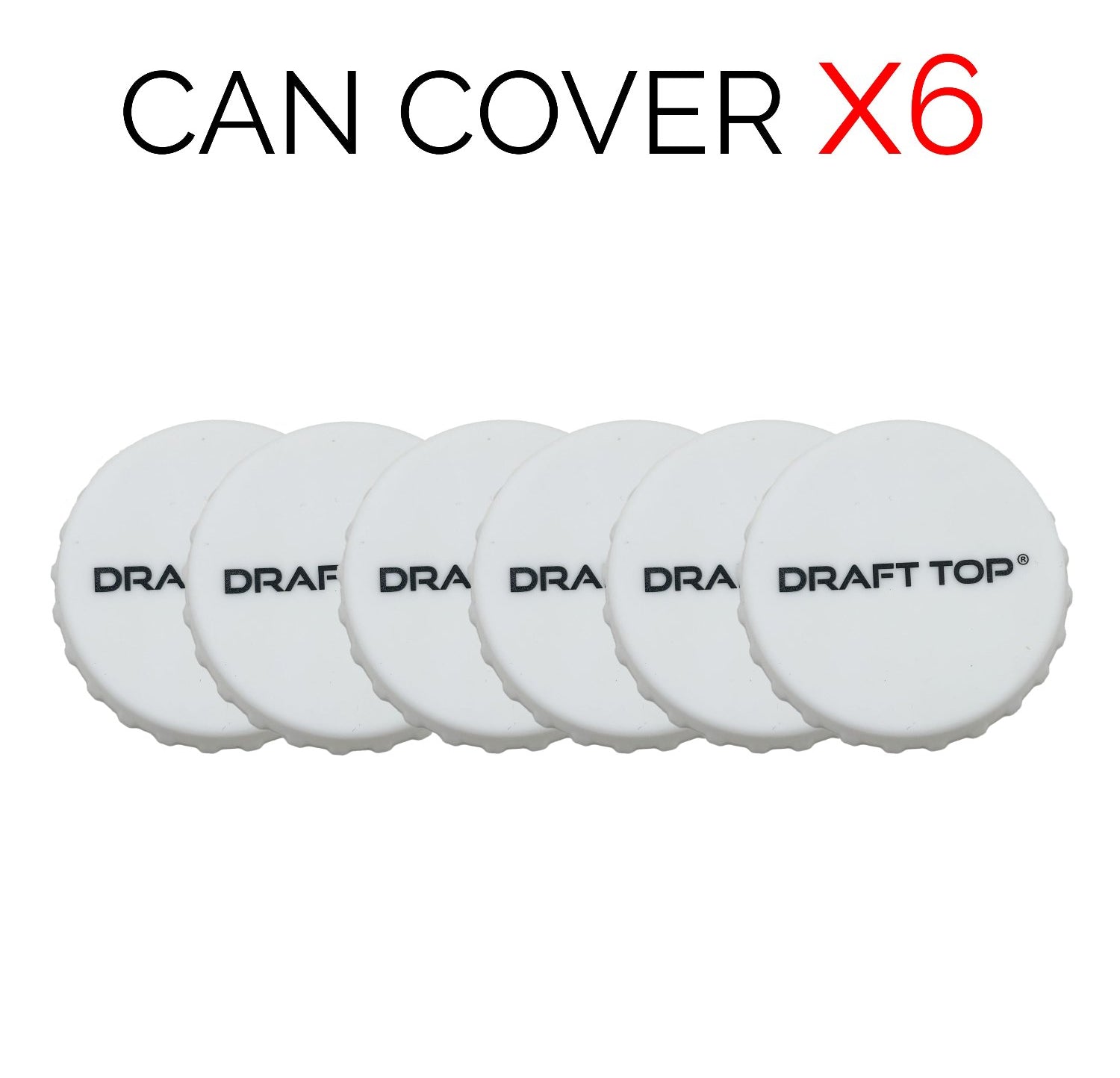 Can Covers-Can Cover-Draft Top-White-6 Pack-Draft Top