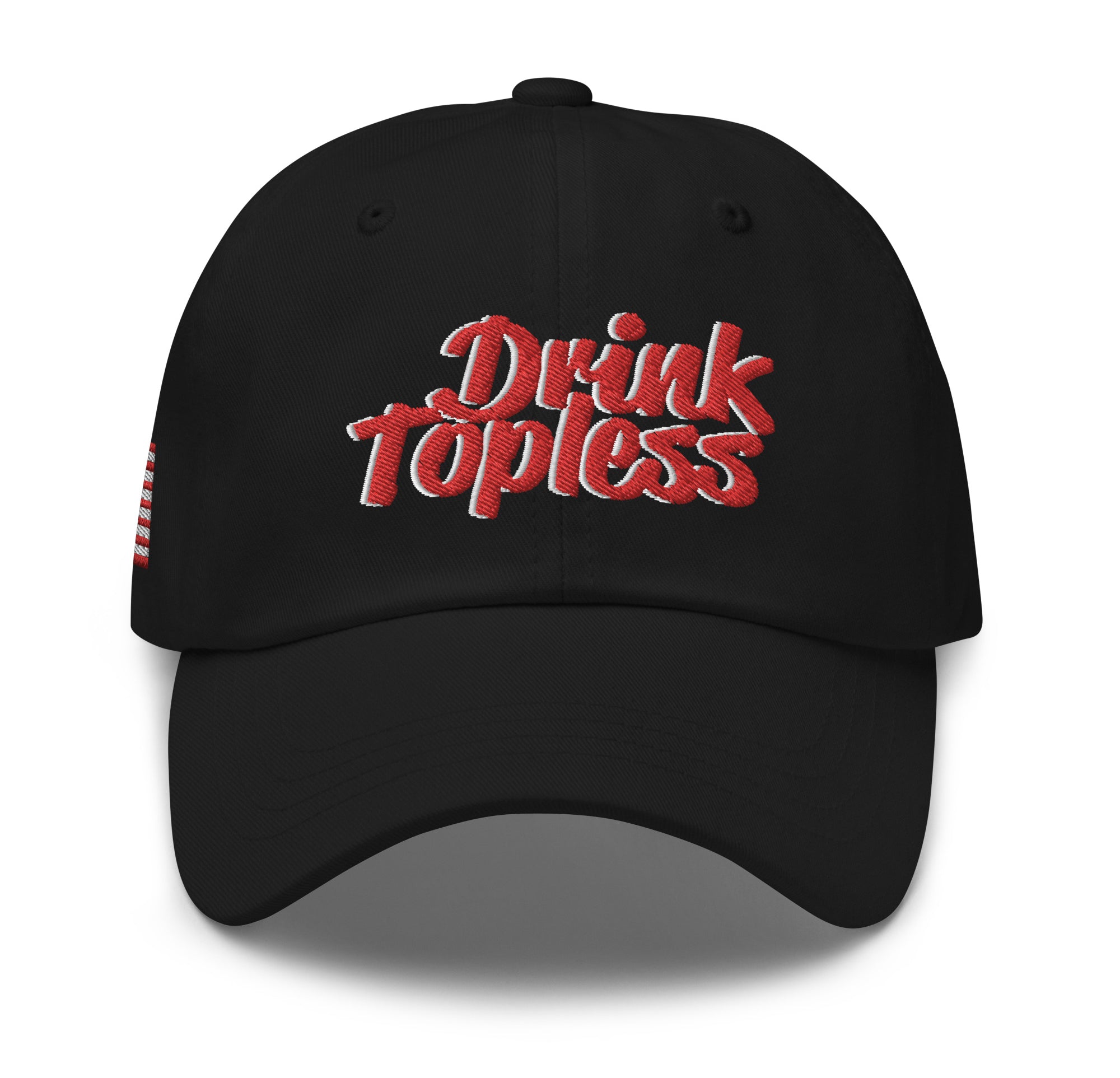 Drink Topless 'Merica - Dad Hat-Merchandise-Draft Top-Black-Draft Top