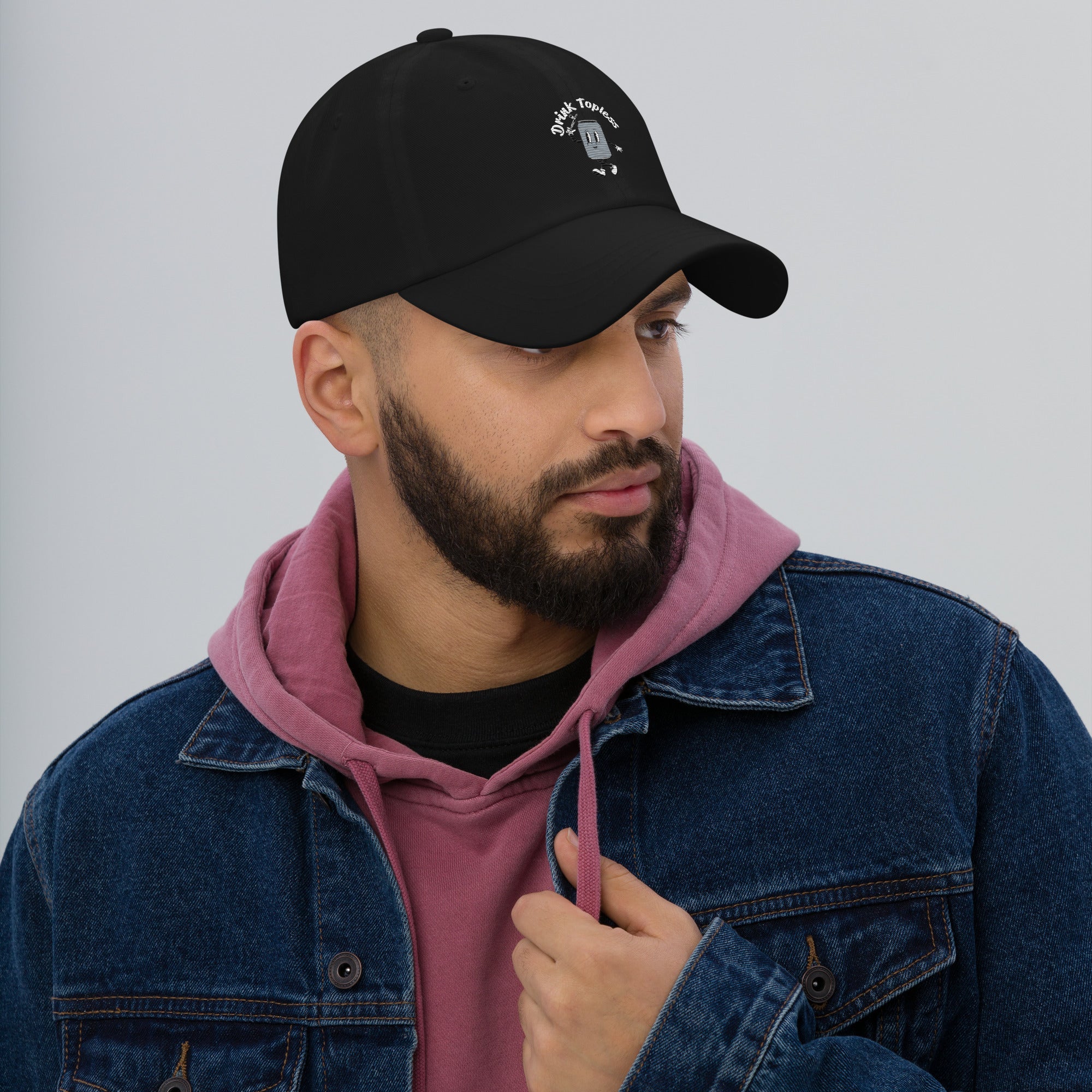 Drink Topless Tipsy - Dad Hat-Merchandise-Draft Top-Black-Draft Top