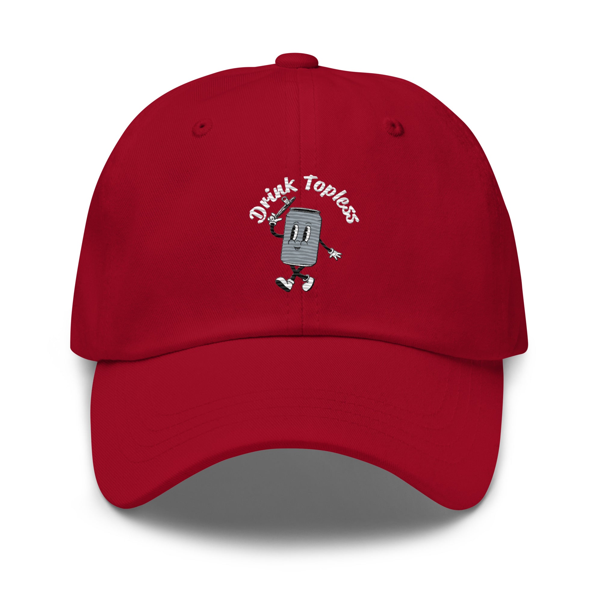 Drink Topless Tipsy - Dad Hat-Merchandise-Draft Top-Red-Draft Top