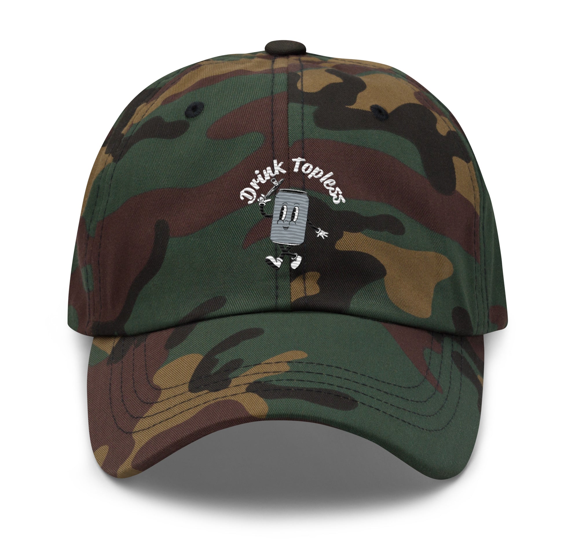 Drink Topless Tipsy - Dad Hat-Merchandise-Draft Top-Green Camo-Draft Top
