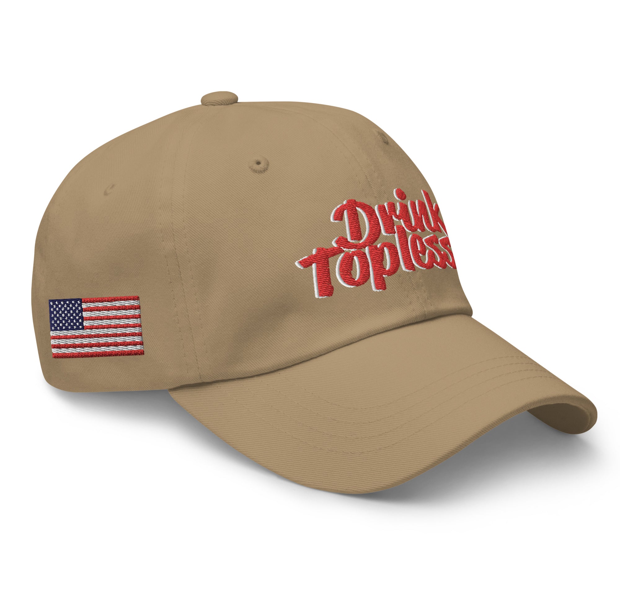 Drink Topless 'Merica - Dad Hat-Merchandise-Draft Top-Black-Draft Top