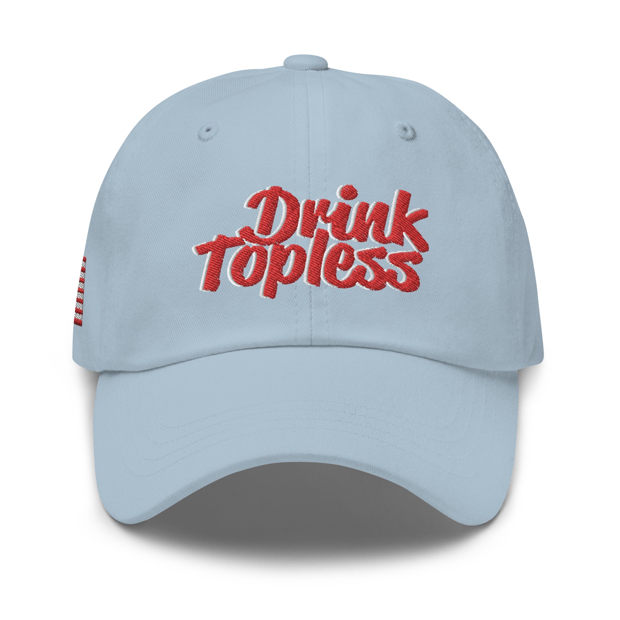 Drink Topless 'Merica - Dad Hat-Merchandise-Draft Top-Light Blue-Draft Top
