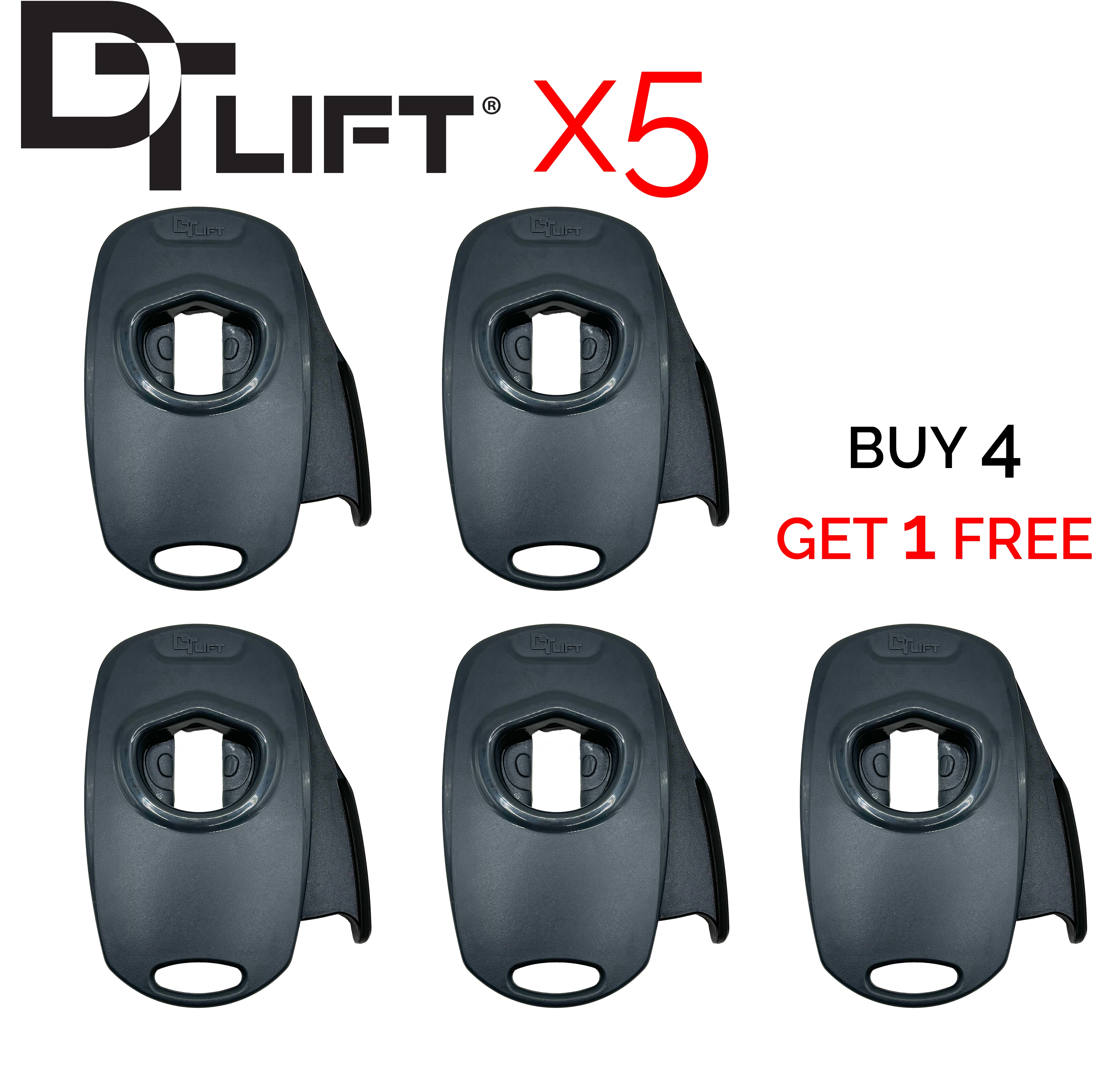 Buy 4 Get 1 Free - Draft Top® Lift Universal Bundle Pack (5) New & Improved-DT Universal-Draft Top-Black and Grey-Draft Top