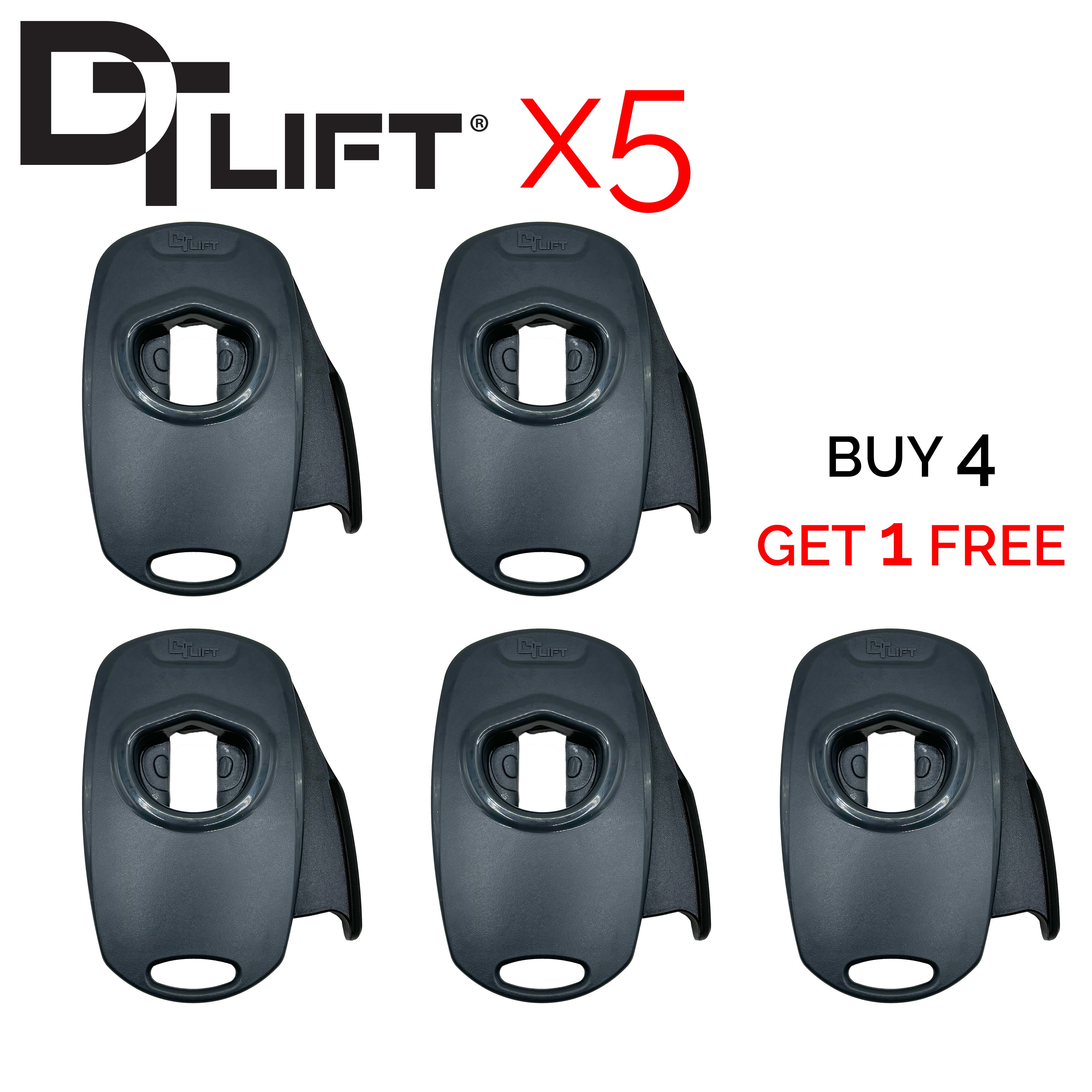 Buy 4 Get 1 Free - Draft Top® Lift Universal Bundle Pack (5) New & Improved-DT Universal-Draft Top-Black and Grey-Draft Top
