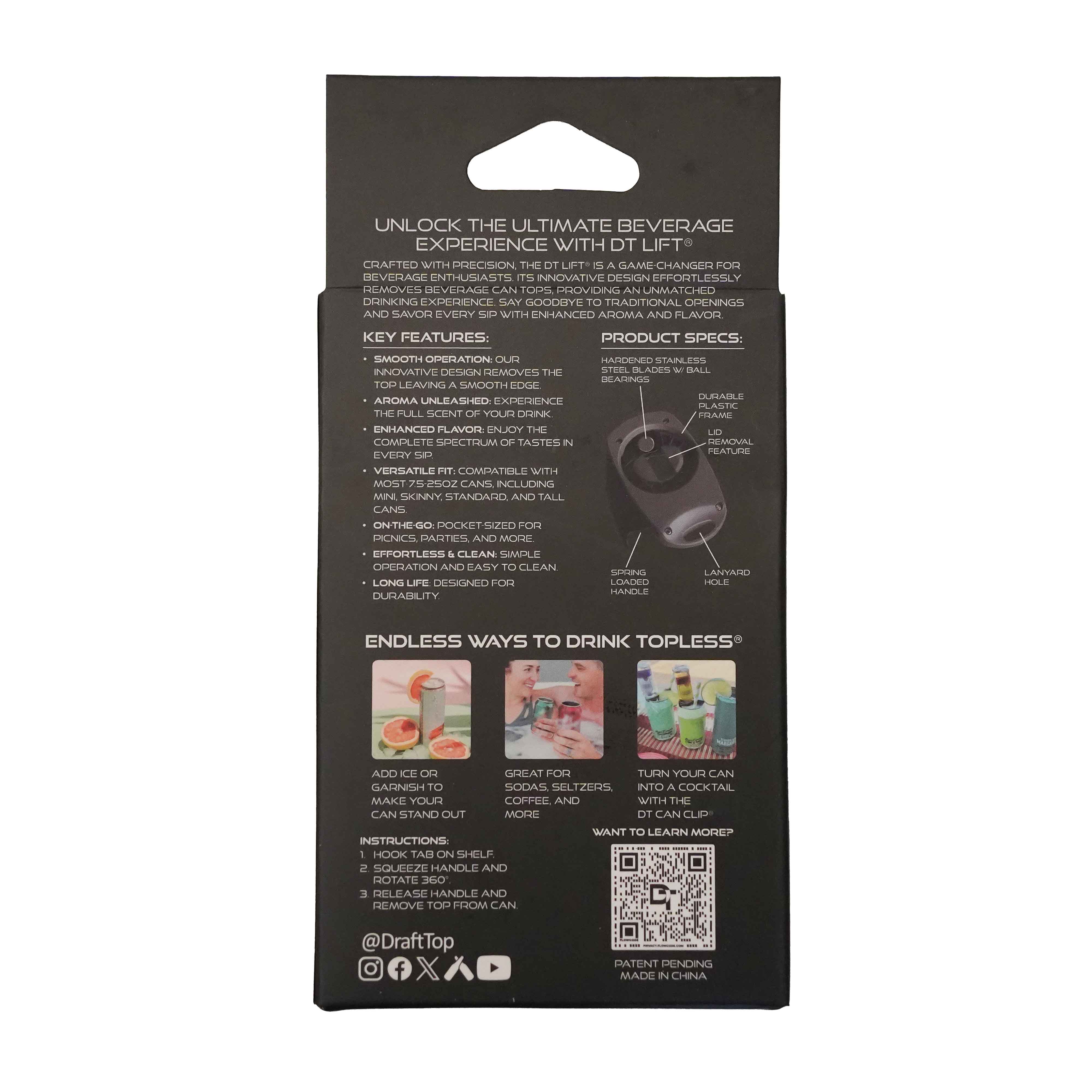 DT Lift Universal New & Improved- Colors & Prints!-DT Universal-Draft Top-Gray-Draft Top