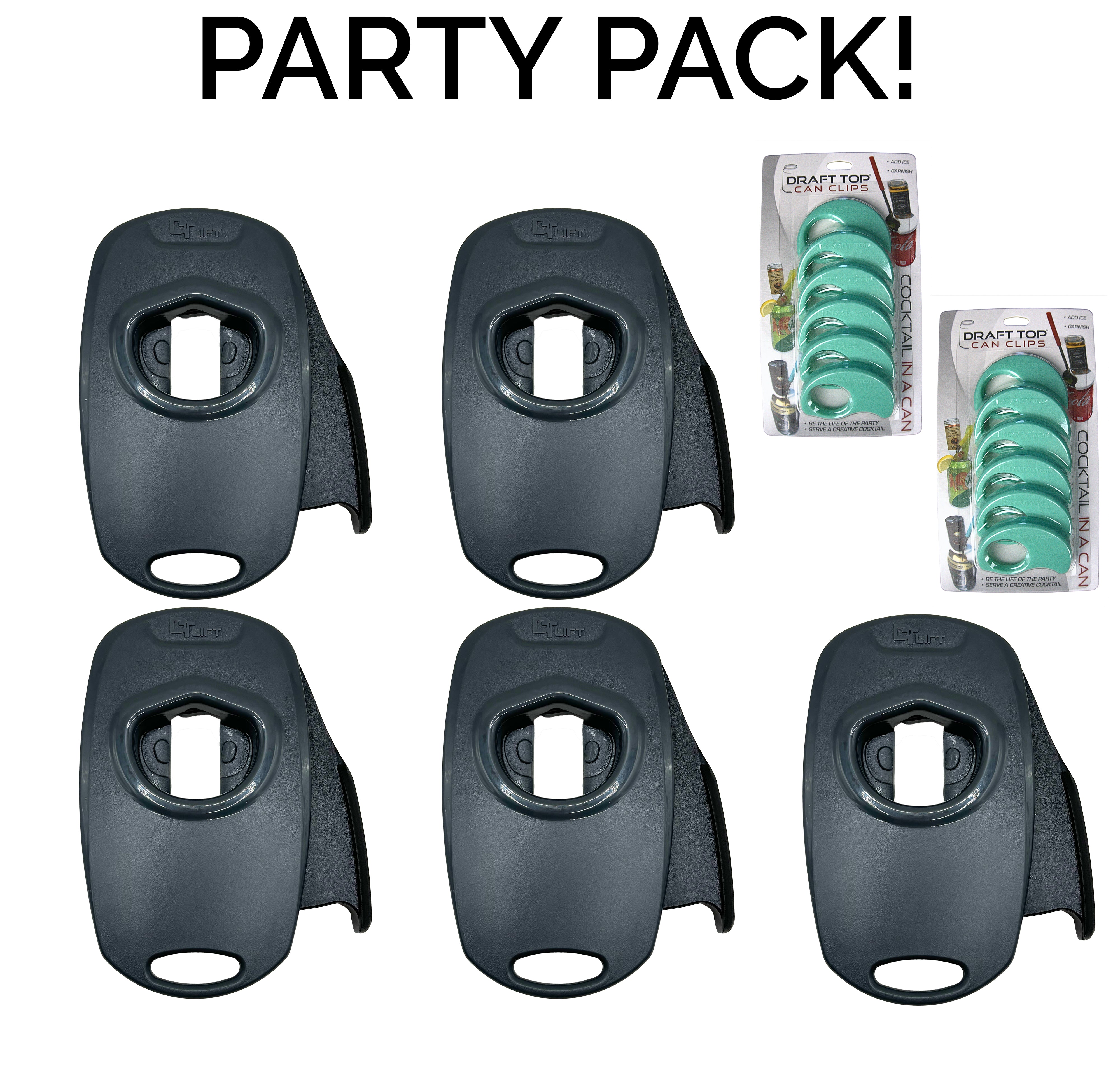 The Party Pack! Lift Universal New & Improved-DT Universal-Draft Top-Black and Grey-Draft Top