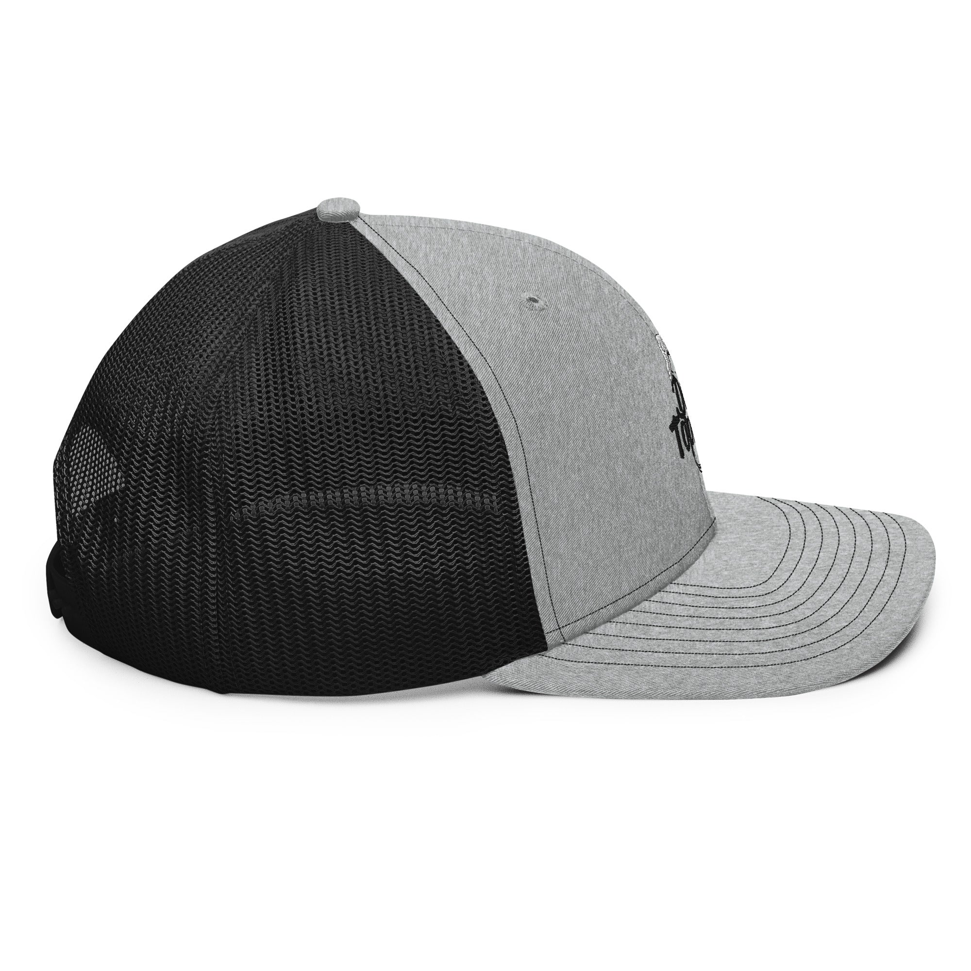 Drink Topless - Trucker Hat-Merchandise-Draft Top-Heather Grey/White-Draft Top